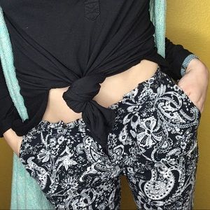 Black&White Print Pants